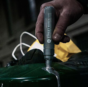 Street Paint Marker 10mm Black-Silver
